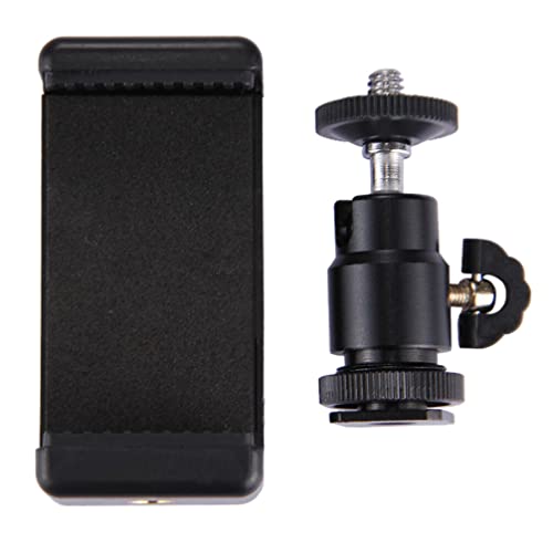 مشبك كروي اسود حامل ثلاثي القوائم الحذاء الهاتف الذكي العمودي المحمول الفيديو الخلوية م سولوستر، قطعة واحدة