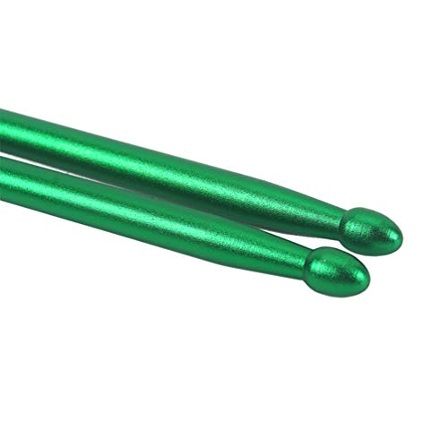 Par de baquetas verdes para batería 5A miniatura 6