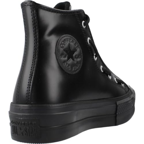 Converse CTAS Lift High Women's Shoes, Black/Total Eclipse/Black, Size 7.53