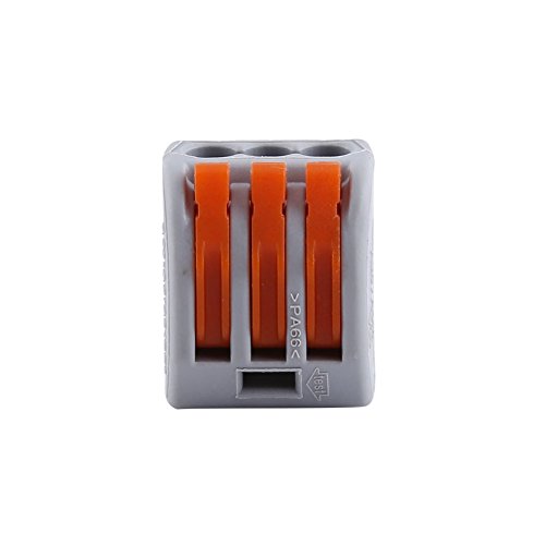 3 PPCS 2/3/5 Way Cable Conector Cable Reutilizable Palanca de Resorte Bloque Terminal Electric 400V 32A, Terminales, TerminalBlock