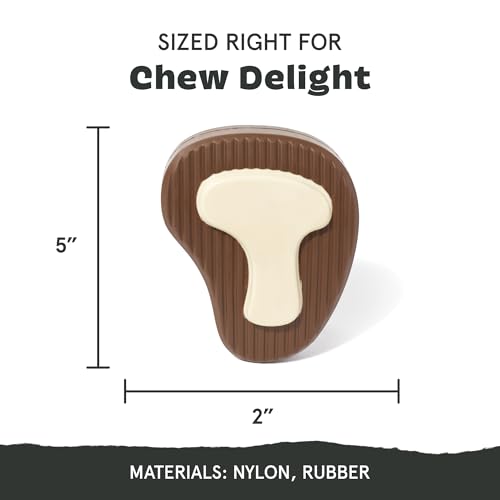 Bark Dog Toy Super Chewer Tough Dog Chew Beef Scented Rubber, Smoke Scented Nylon - Image 3