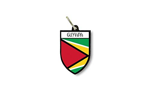 Porte cles clefs cle Drapeau Collection Ville Blason Guyana