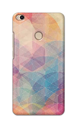 Image of Printed Hard Back Cover Case for Mi Max 2 Back Cover (Crumpled Paper Design) -1803