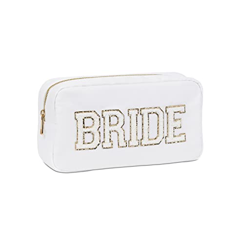 White Nylon Bride Pouch or Bag