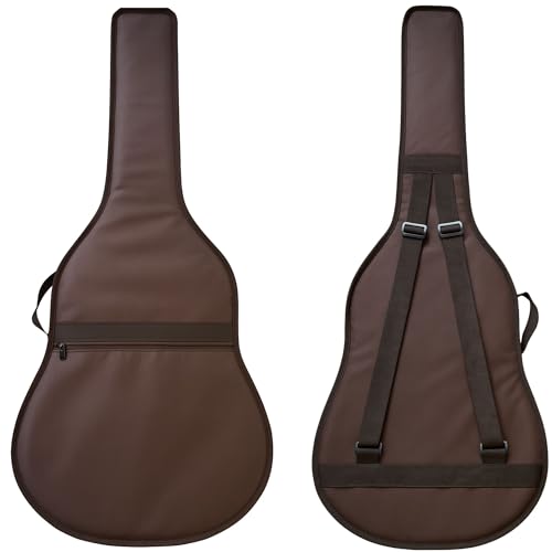 Capa violao classico folk luxo acolchoado marrom