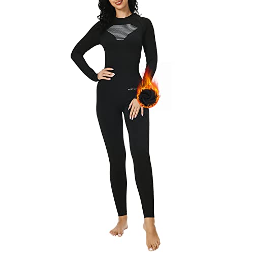 MEETWEE Thermounterwäsche Damen, Atmungsaktiv Winter Skiunterwäsche Set Frauen Funktionsunterwäsche Lang Warme Unterwäsche für zu Hause und Sport Ski Running Wandern im Winter Cover