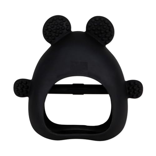 Image of Bumkins Disney Baby Silicone Undroppable Teething Mitt, Freezer Toy Teether Keys, Soft Flexible Platinum Silicone Pacifier to Chew, Cool Teether Gum Relief, Essentials Babies 3 Months, Mickey Mouse