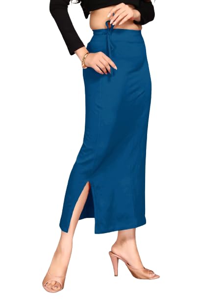 Image of ALYNE Blended Saree Shapewear Petticoat for Women, Women's Blended FullElastic with Drawstring Saree Shapewear, Skirts for Women,Shape Wear Dress for Saree