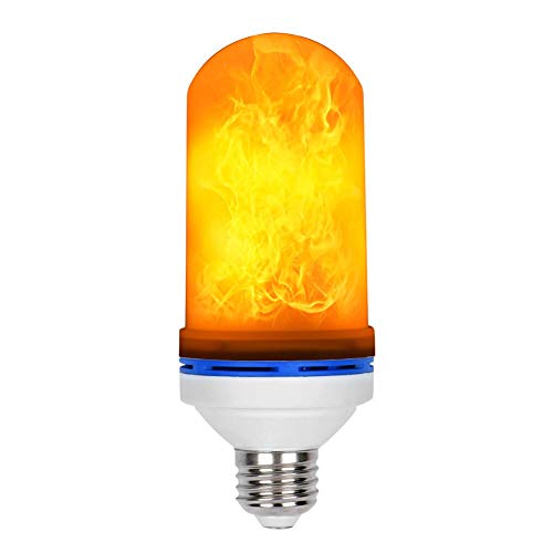 :Loveishere LED Flame Effect Fire Light Bulbs- 2 Modes E26 LED Flame Effect Fire Light Bulbs Flickering Fire Atmosphere Decorative Lamps for Hotel/Bars/ Home Decoration/Restaurants