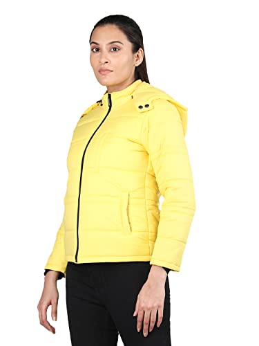 Image of CHKOKKO Women's Winter Quilted Jacket YELLOW 3XL