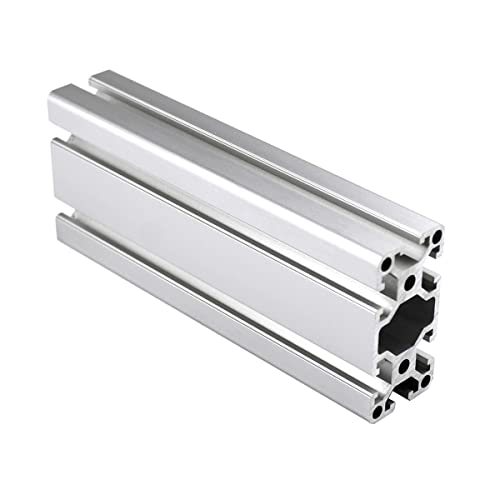 CNCYEAH Profilé en aluminium - 40 x 80 - 1000 mm - Type T - Norme européenne - Profil 40 x 80 - Profilés en aluminium pour imprimante 3D et machine à gravure laser CNC, Argent (Silver) Cover