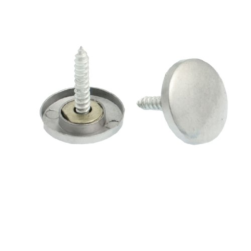 Aexit 4 Pcs Quality Parts Mirror Fitting Parts 22mm Diameter Screw Cap Metal Nails Model:35as174qo687
