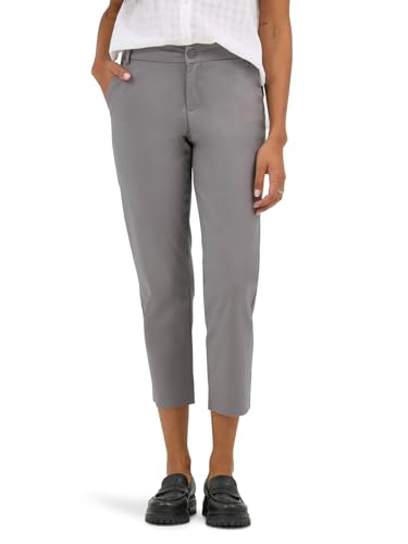 Lee Women's Wrinkle Free 23" Capri Pant, HD Lee Gray, 16 - image 1