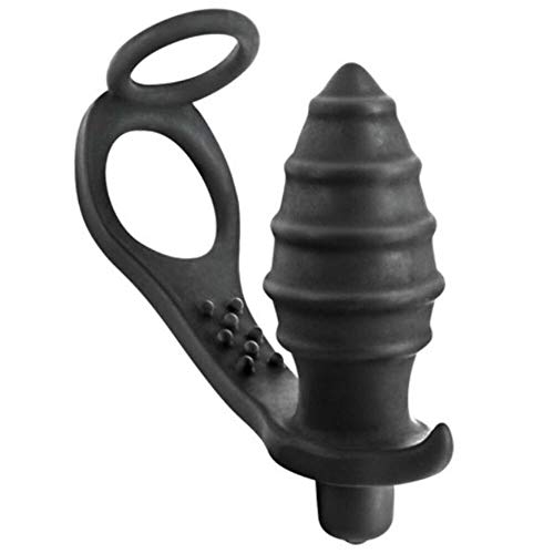 Blue Junker Double Cockring Plug Anal