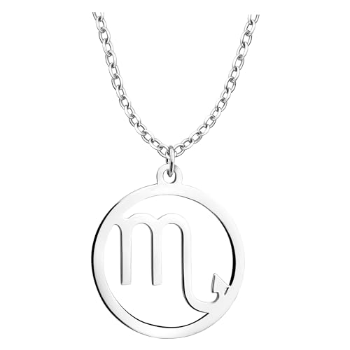 Sofia Milani - Collier pour Femme en Argent 925 - avec Pendentif en Forme de Signe du Scorpion - N0724