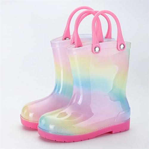 Water Shoes Children's Cartoon Water Big Kids Lace Up Boots Non Slip Rain Boots4