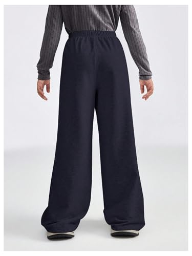 Image of SOLY HUX Girl's Wide Leg Sweatpants Elastic High Waisted Loose Baggy Pants with Pockets