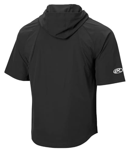 Rawlings Boys' Colorsync -Short Sleeve -Jacket Youth, Black, Large #TOP2