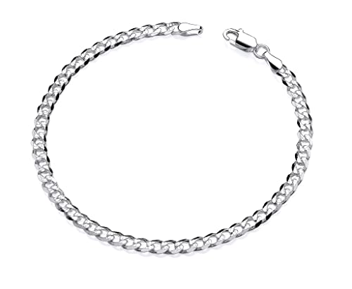 Gourmette en argent 19 cm idée cadeau idéale pour homme et femme