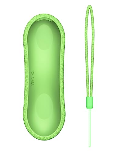 Sikai Silicone Protective Cover For Tivo Stream 4K Remote Shockproof Anti-Lost Remote Case Holder For Tivo Stream 4K Remote, With Remote Loop (Glow In Dark Green) #TOP7