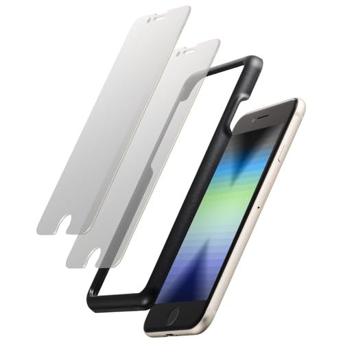 エレコム iPhone SE ガラスフィルム