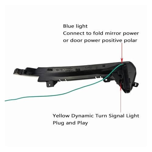 Luces LED de señal de giro dinámica para retrovisores de coche Audi A6 C7 7