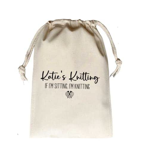 Personalised Knitting Project Storage Bag Amazon.co.uk Handmade Products