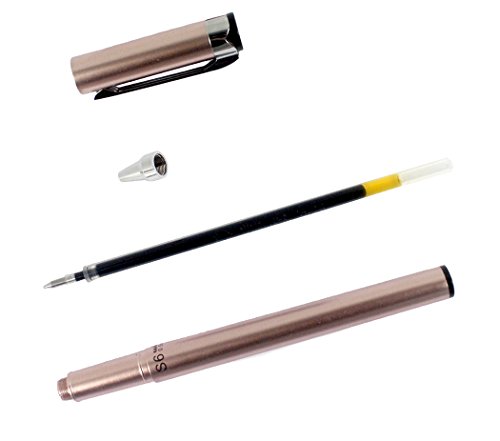 Gullor 6PCS Bolígrafos Gel Metálicos de Oficina miniatura 6