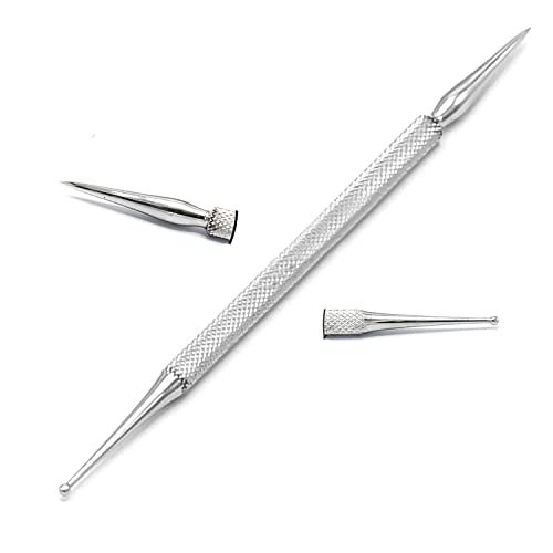 Laja Imports 'Dotting Tool for Acrylic Nail Art Double Ended Needle & Dotter Manicure Design Lines & Dots Quality Beauty Tool for Educational Use
