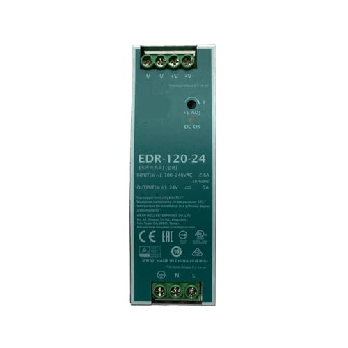 Alimentation EDR-120-24 rail DIN 120W transformateur tension 24V industriel - 2