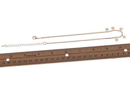 Alilang Golden Rhinestone Crystal Chain Dangling Star Charms Choker Collar Trendy Necklace #TOP4