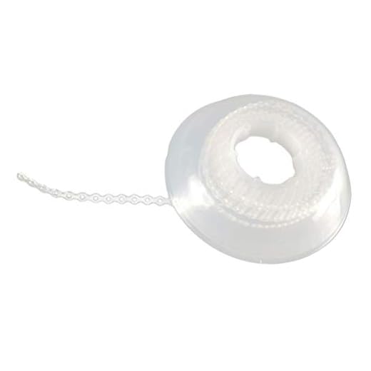 HEALIFTY Cadenas continuas de goma de la cadena de alimentación dental larga para ortodoncia 1 rollo