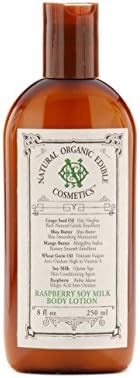 NOe Cosmetics Natural Organic Edible Cosmetics Raspberry Soy Milk Body Lotion