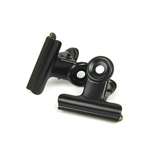 Metal Bulldog Clips, 1.25 Inches, Pack of 20 (Black)
