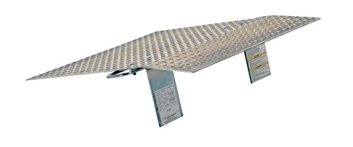 vestil a-3036 aluminum hand truck dock plate 30 in x 36 in 500 lb capacity silver