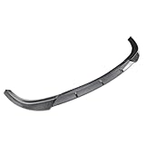 MRFAIRING Carbon Fiber Black Front Bumper Lip Spoiler For Jeep Grand Cherokee SRT 2012-2016, ABS Plastic, 22mm x 128mm x 15mm