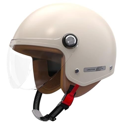 Stile vintage e sicurezza moderna: combinando il classico design open-face con caratteristiche di sicurezza avanzate, questo mezzo casco da ha un fascino vintage senza tempo e soddisfa i moderni standard di protezione per uomini e donne..Ideale per da cross, scooter e appassionati di ciclismo che amano stile e sicurezza.