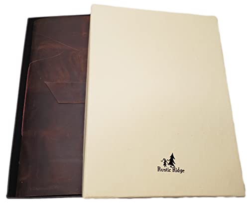 Large Vintage Leather Photo Album With Buckle Closure - Scrapbook Style Pages, Gift Box Included - Holds 200 4X6 Or 5X7 Photos #TOP5