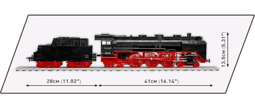 Locomotive à vapeur COBI DR BR 03 noire maquette de train en briques
