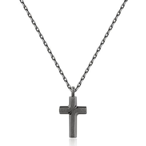 Collier homme en acier Brosway BBC06, le cadeau idéal avec symbole croix