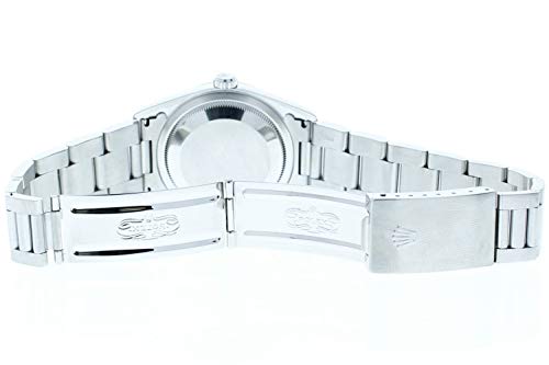 Rolex Mens 36 Datejust 16200 Oyster Band Silver Roman Dial (Certified-Preowned)4