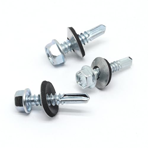 150 tornillos autorroscantes hexagonales para metal miniatura 4