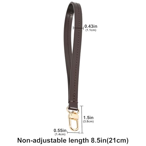 Image of jiesinlov Purse Hand Wrist Strap,Vachetta Leather Replacement Wristlet Keychain Strap for Clutch Bag
