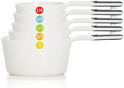 OXO Good Grips 6-Piece Plastic Measuring Cups- White - Thumbnail 3