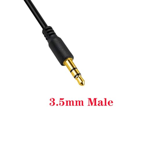 Cable con divisor de audio 3.5mm de 1 a 2 vías 1 metro miniatura 2