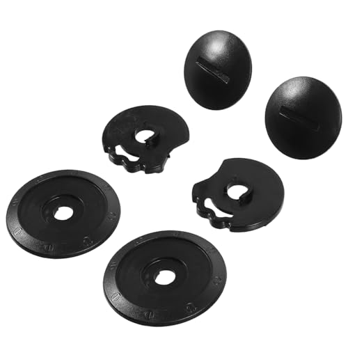 Base del mecanismo del casco Galpada negro de PC con accesorios para visera de moto 6 piezas