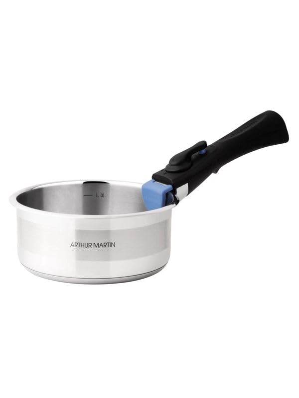 Arthur Martin AM1526CR Kochgeschirr, 15-teilig, Edelstahl, abnehmbar