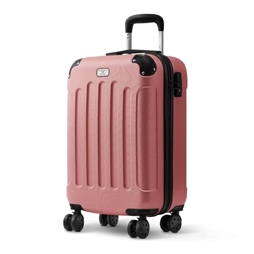 LUGG 20 Inch Skywander Lightweight Travel Cabin Bag - Carry On Approved Suitcase, ABS Shell Protection, Water Resistant & Safe Locking System - Easyjet Overhead Compliant (55x20x35cm)
