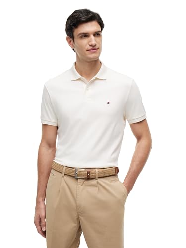 Image of Tommy Hilfiger Mens Short Sleeve Casual Polo Shirts in Regular Fit with Liquid Cotton
