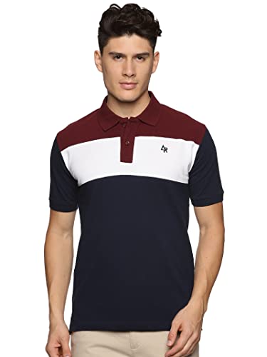 Image of ADRO Men's 100% Cotton Regular Fit Polo T-Shirt